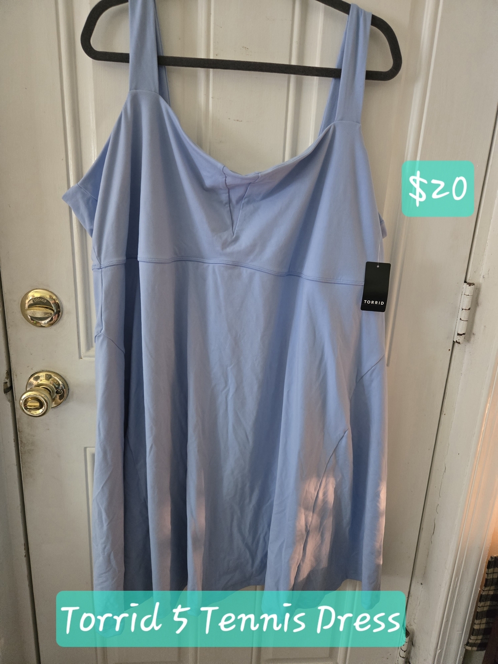 torrid Light Blue Sleeveless A‑Line Tennis Dress